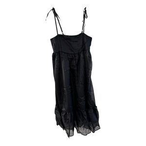 Wild Fable Black Mini Tie-Strap Dress